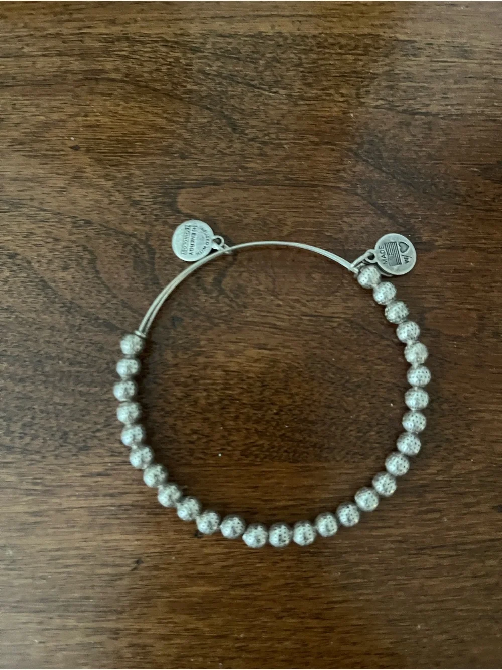 Alex & Ani Silver Charm Bangle Bracelet Set of 4 - Silver Tones